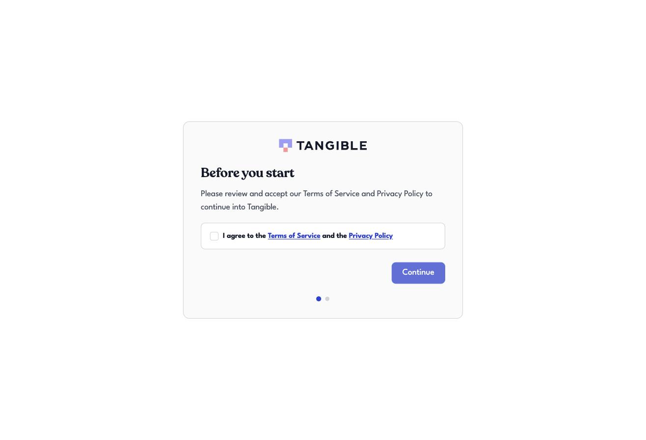 Staging preview of the Terms slide