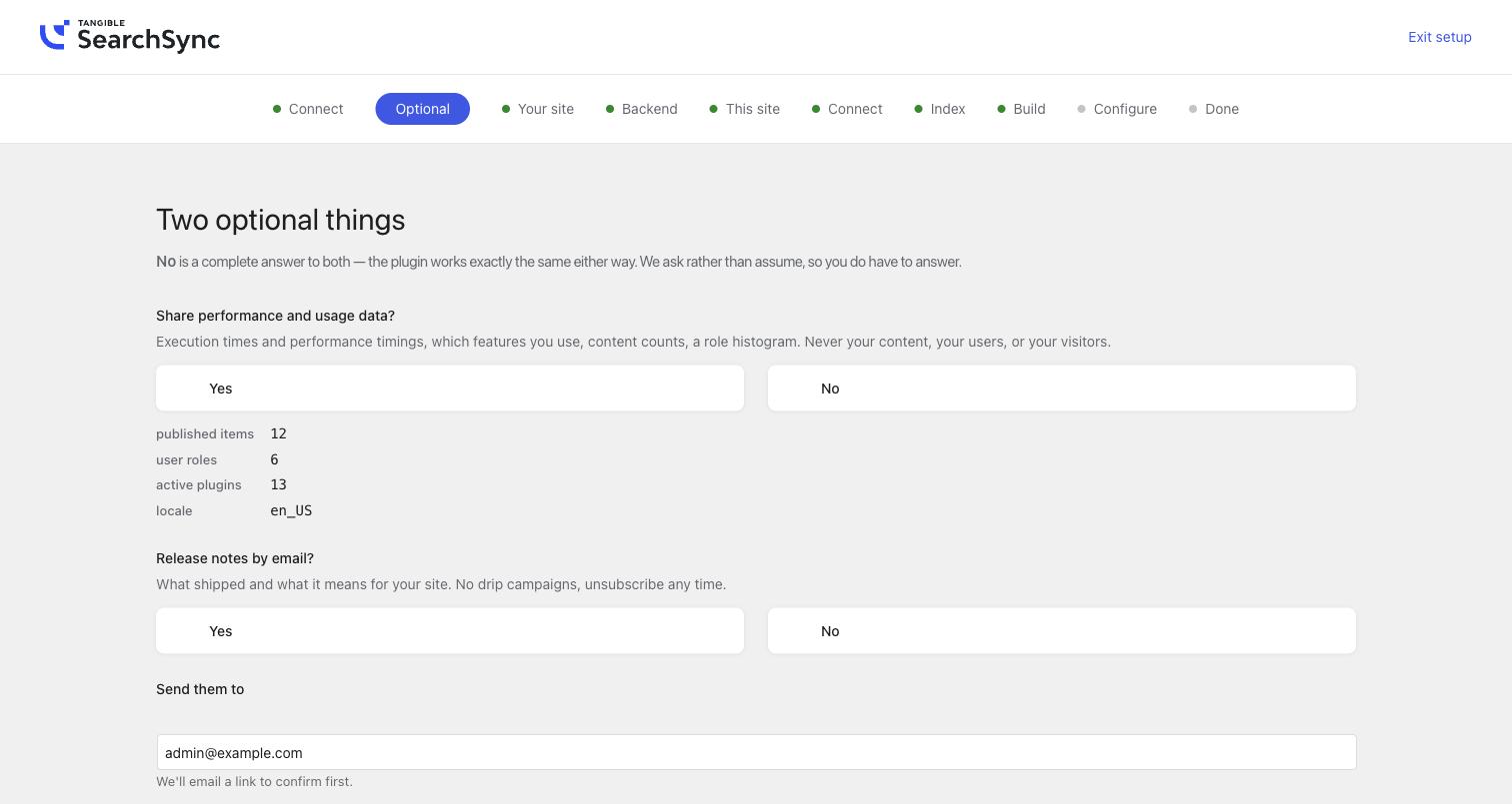 Free plugin, email field