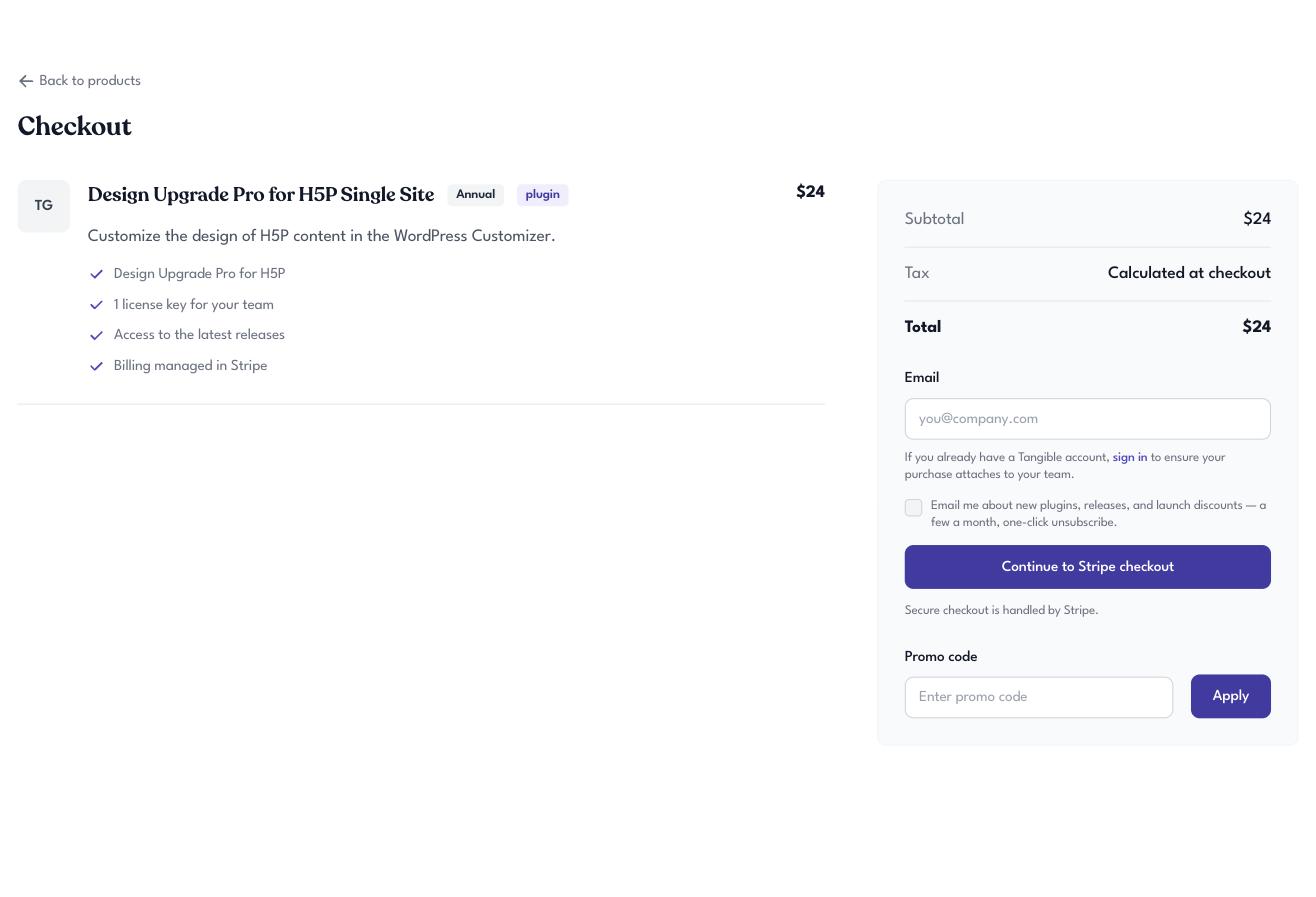 Guest checkout with its marketing checkbox
